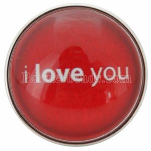 20MM valentine red snaps glass of music C0651 interchangable snaps jewelry