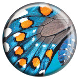 20MM butterfly Painted enamel metal snaps C5084 print snaps jewelry