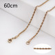60CM rose gold Stainless steel fashion rope chain fit all jewelry