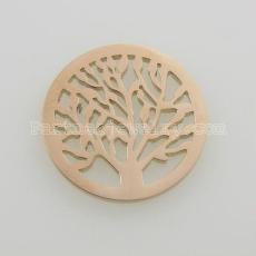 25MM stainless steel coin charms fit  jewelry size tree