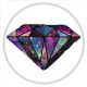 20MM Painted Diamonds enamel metal C5773 print snaps jewelry