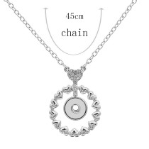 Pendant Necklace with 45CM chain KS1247-S fit 12MM chunks snaps jewelry