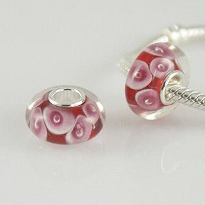 partner S925 murano lampwork glass beads