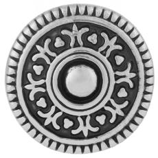 20MM round snap Antique Silver Plated black Enamel KB7001 snaps jewelry