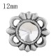 12MM design snap sliver plated with white Rhinestone KS6295-S snaps jewelry