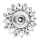 1 snaps button interchange brooch plating Antique sliver with Rhinestones KC1175 snaps jewelry