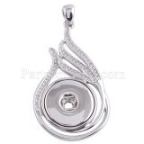 Pendant of necklace with Rhinestone fit 18/20mm snaps style jewelry KC0367