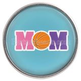 20MM snap glass Basketball mother C0987 interchangeable snaps jewelry