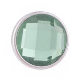 12mm Small size faceted green crystal KB3190-DN snaps jewelry