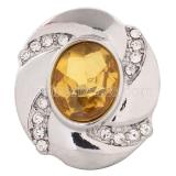 20MM snap Nov. birthstone yellow KC5081 interchangable snaps jewelry