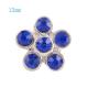 12mm Small size snaps with blue Rhinestone for chunks jewelry