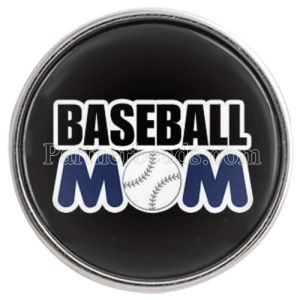 20MM snap glass Baseball mother C0988 interchangeable snaps jewelry