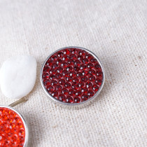 20mm snaps red Rhinestones Chunks Poppers With High Quality Bottom