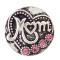 20MM love mother snaps Antique Silver Plated with rose-red rhinestone KB6940 snaps jewelry