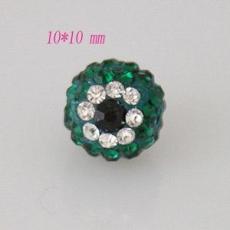 10*10mm Rhinestone evil eye beads