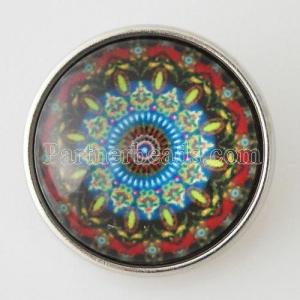 20MM snap colorful glass Decorative pattern  KB2862-N interchangable snaps jewelry