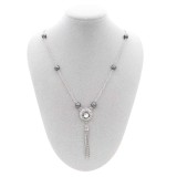 Pendant Necklace with 60CM chain KS1245-S fit 12MM chunks snaps jewelry