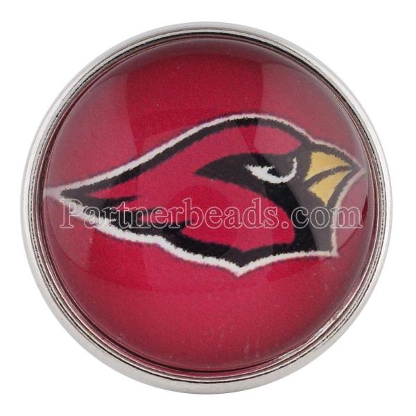 20MM snap glass Football team  C0223 interchangable snaps jewelry