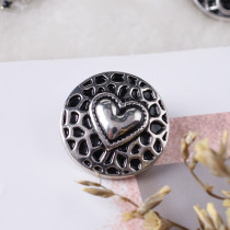 20MM love snaps with Silver Platedl KB7076 snaps jewelry