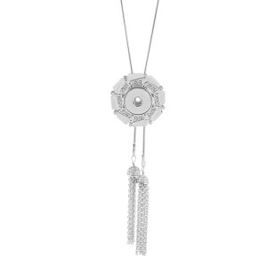 Pendant Rhinestone Necklace with 80CM chain KC1016 fit  chunks snaps jewelry
