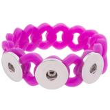 3 Buttons Silicone Stretch bracelet