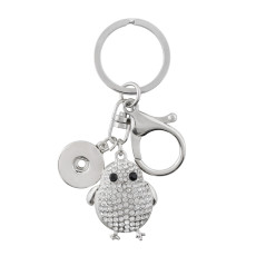 Alloy fashion Keychain with pendant and buttons fit snaps chunks KC1193 Snaps Jewelry