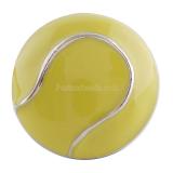 20MM Tennis snap Silver Plated with yellow Enamel KC6084 snaps jewelry