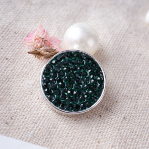 20mm snaps green  Rhinestones Chunks Poppers With High Quality Bottom