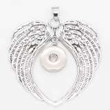 snap sliver Pendant with  fit 20MM snaps style jewelry KC0434