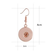 snap Rose Gold earring fit 20MM snaps style jewelry KC1035