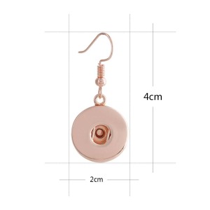 snap Rose Gold earring fit 20MM snaps style jewelry KC1035