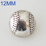 12mm baseball snaps Silver Plated KB6588-S snap jewelry