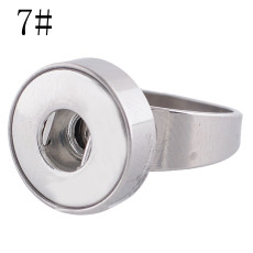 18MM 7# snaps Stainless steel Ring fit Fingers thick 17mm