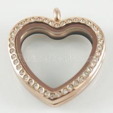 Heart Stainless steel floating charm locket 