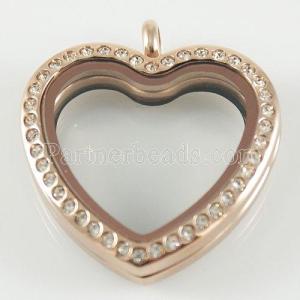 Heart Stainless steel floating charm locket 