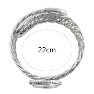 Partnerbeads 1 button snaps metal bracelet fit snaps chunks KC0622