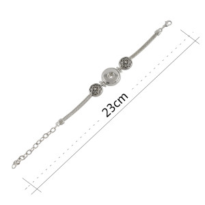 20CM 1 buttons snaps metal Bracelets KC0710 fit snaps chunks