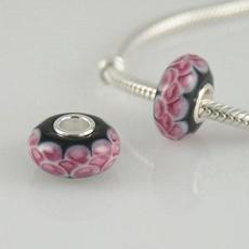 partner S925 murano lampwork glass beads