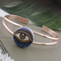 20MM eye Painted enamel metal C5240 print snaps jewelry