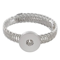 Partnerbeads 1 button snaps metal bracelet fit snaps chunks