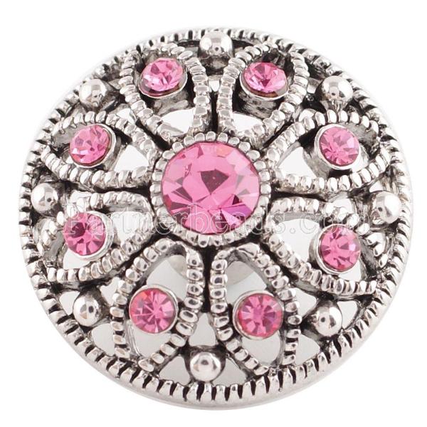 20MM snap Oct. birthstone pink KC5054 interchangable snaps jewelry