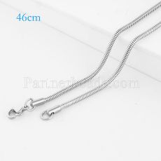 46CM Stainless steel fashion chain fit all jewelry silver plated FC9026