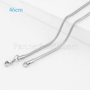 46CM Stainless steel fashion chain fit all jewelry silver plated FC9026