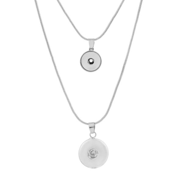 The 46CM Necklace with pendant fit one 18mm snaps chunks and one 12mm snaps chunks