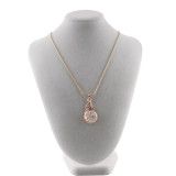 snap Rose Gold Pendant fit 20MM snaps style jewelry KC0392