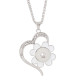 love Pendant of necklace with 45CM chain fit 18mm snap chunks