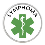 20MM Medical Alert lymphoma snap glass C1123 interchangeable snaps jewelry