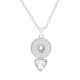 Pendant Necklace with 46CM chain KC1086 20MM chunks snaps jewelry