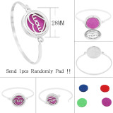 28MM alloy mom Aromatherapy/Essential Oil Diffuser Perfume Bracelet with 1pc 20mm discs as gift