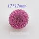 12mm Rose STELLUX Austrian crystal ball beads